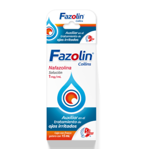 Fazolin, Nafazolina, solución, tratamiento de ojos irritados, Farmacias Gi
